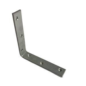 NEW Metal Stainless Steel L Bracket Large 5 Inches Long, Silver Everbuilt